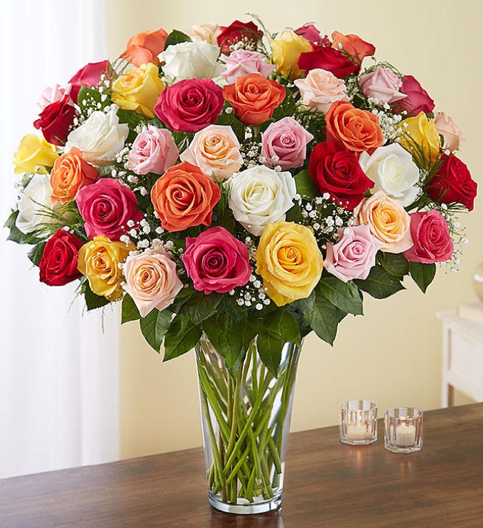 Ultimate Elegance&trade; Long Stem Assorted Roses